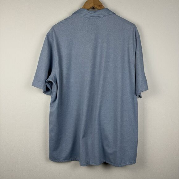 Men's Zero Xposur Short Sleeve Button Up Shirt XL Blue Outdoors Hiking Gorpcore - Picture 4 of 4